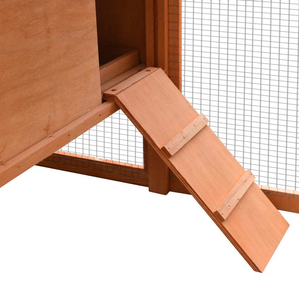 Chicken Cage Solid Pine & Fir Wood 66.9"x31.9"x43.3"