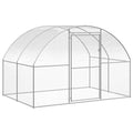 Outdoor Chicken Coop 9.8'x6.6'x6.6' Galvanized Steel