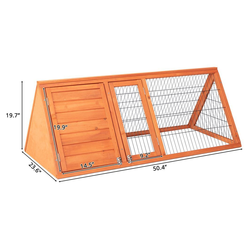 50" Wooden Rabbit Guinea Pig Hutch Wooden Rabbit Guinea Pig House Chicken Coop