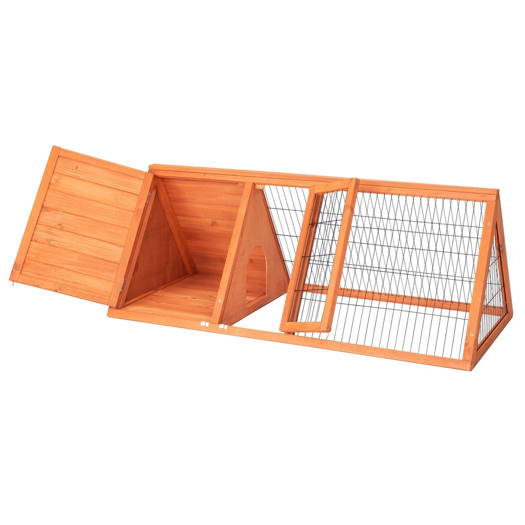 50" Wooden Rabbit Guinea Pig Hutch Wooden Rabbit Guinea Pig House Chicken Coop