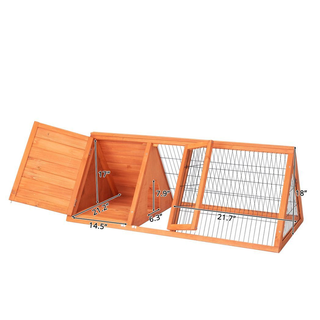 50" Wooden Rabbit Guinea Pig Hutch Wooden Rabbit Guinea Pig House Chicken Coop