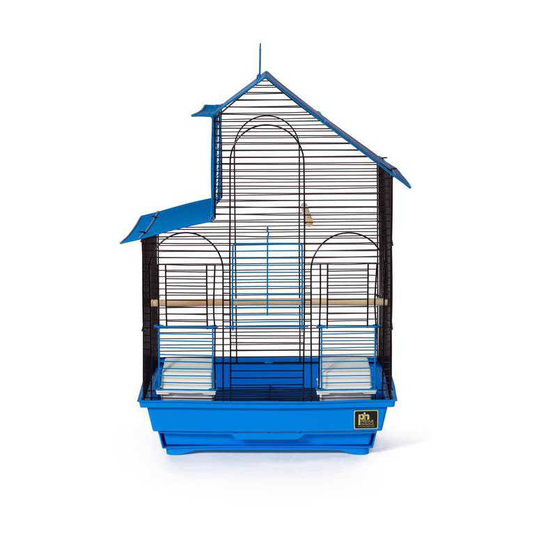 House Style Bird Cage Parakeet Cockatiel Blue