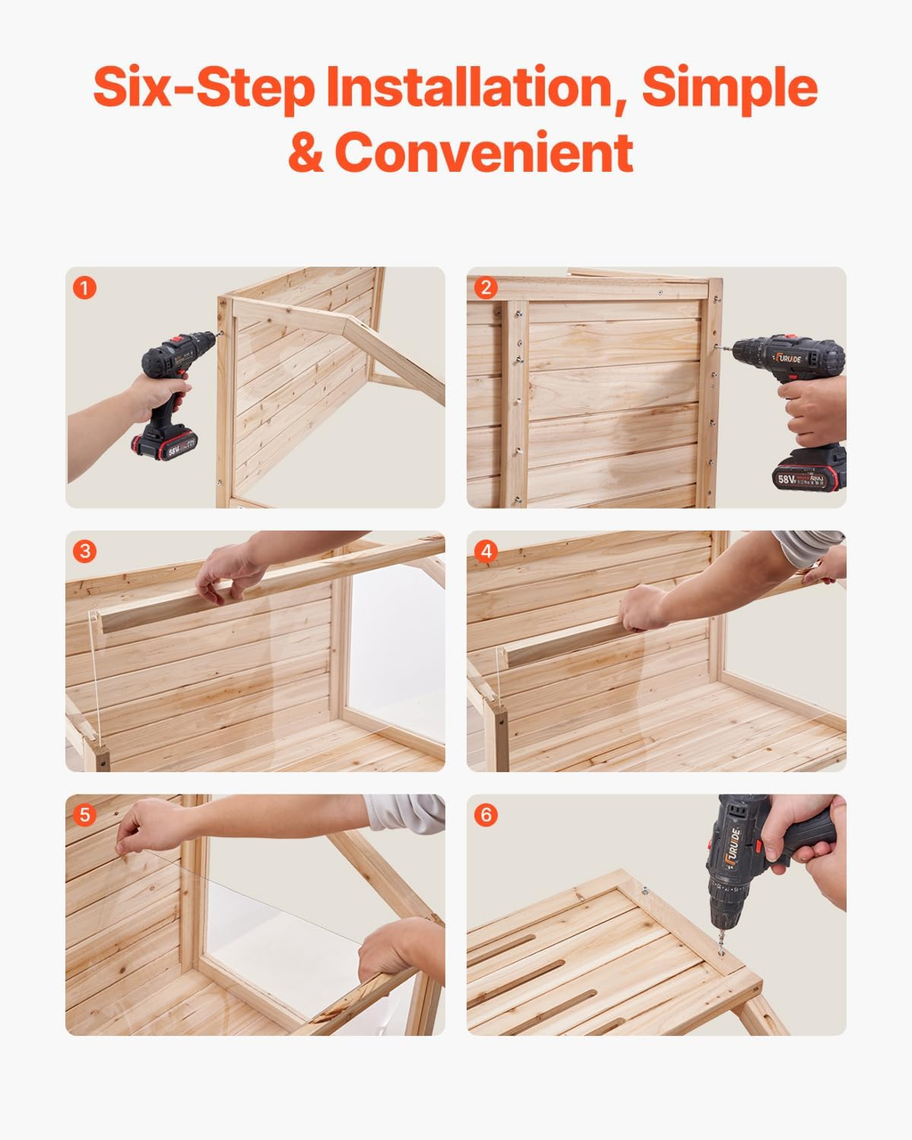 Wooden Hamster Cage, 270º Viewing Hamster Habitat, 32 x 16 x 16 in, Dwarf Hamster Cages with Openable Top, Ventilated Small Animal Cage, Pet Mouse, Gerbils, Rats, Guinea Pigs, Mice