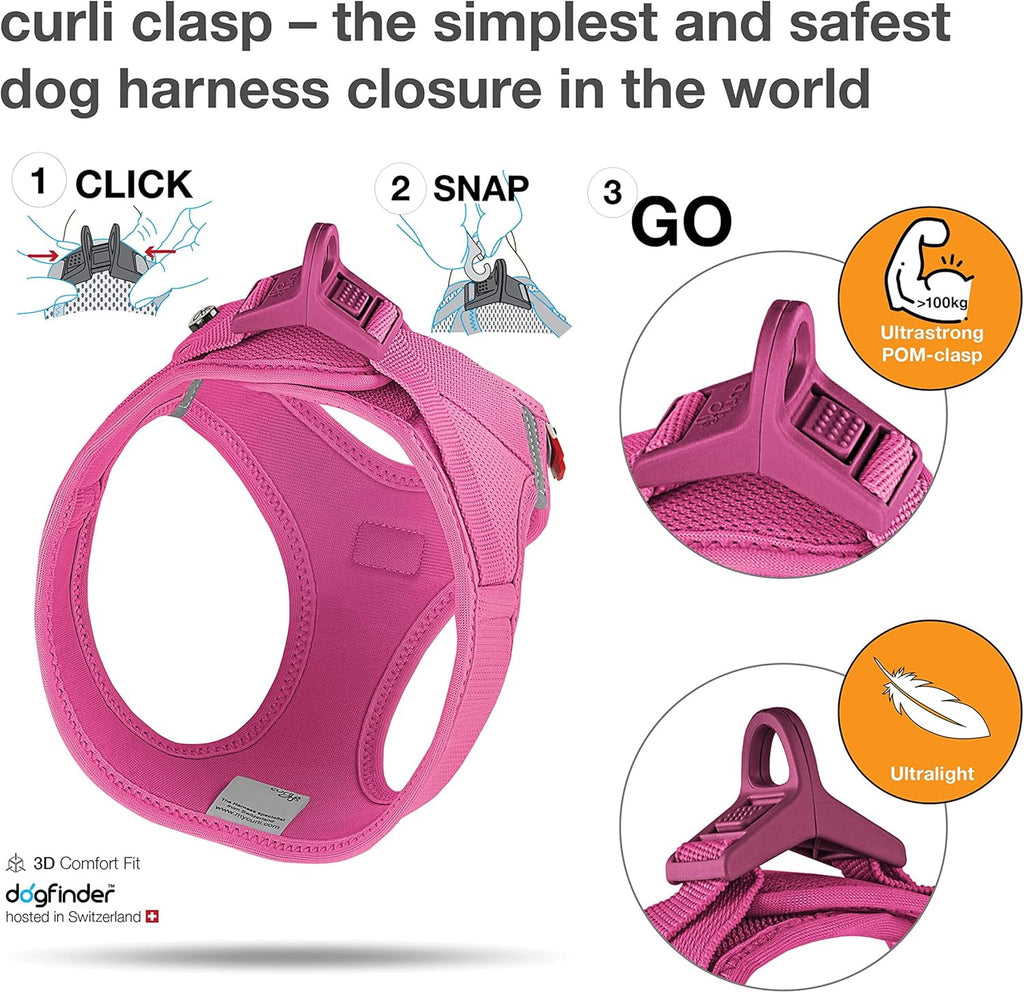 CURLI Vest Harness Fuchsia 3XS