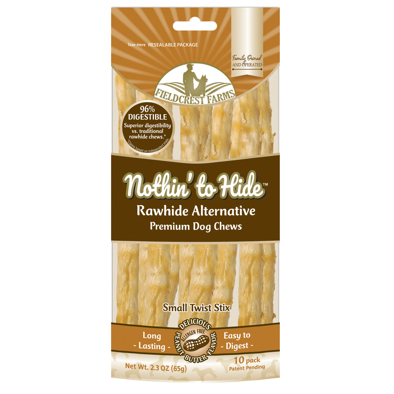 FIELDCREST FARMS Nothin To Hide Flip Chips 8pk Peanut Butter