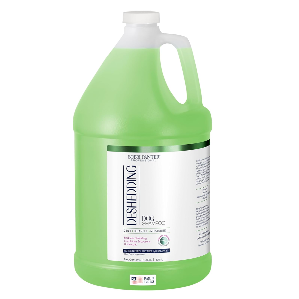 BOBBI PANTER Deshedding Dog Shampoo and Conditioner in One Gallon