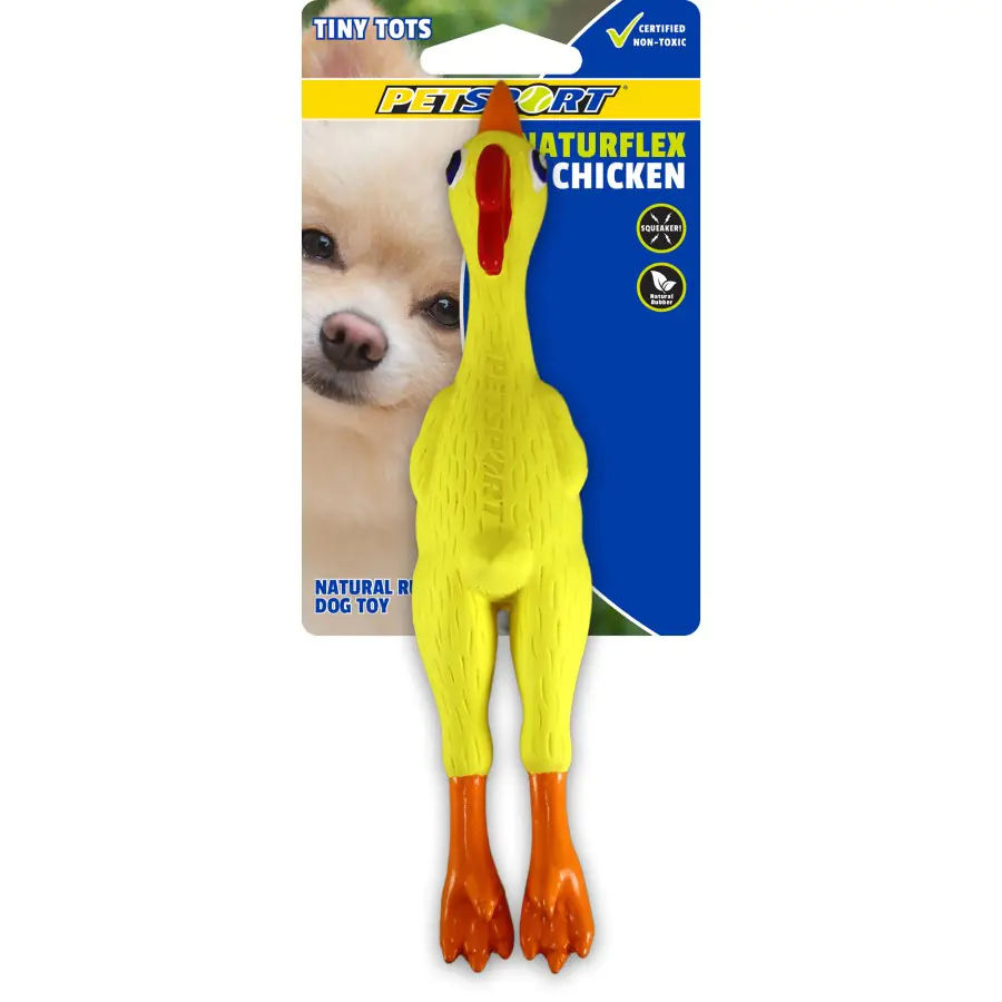 PETSPORT NaturFlex Chicken Medium 9.25 dog toy