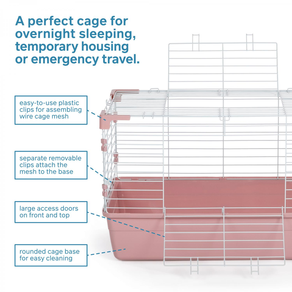 Prevue pet Small Animal cage Tubby Pink1522 for Hamster,Gerbil,Chick,Guinea Pig...