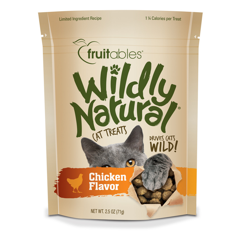 FRUITABLES Wildly Natural Cat Treats Chicken 2.5oz