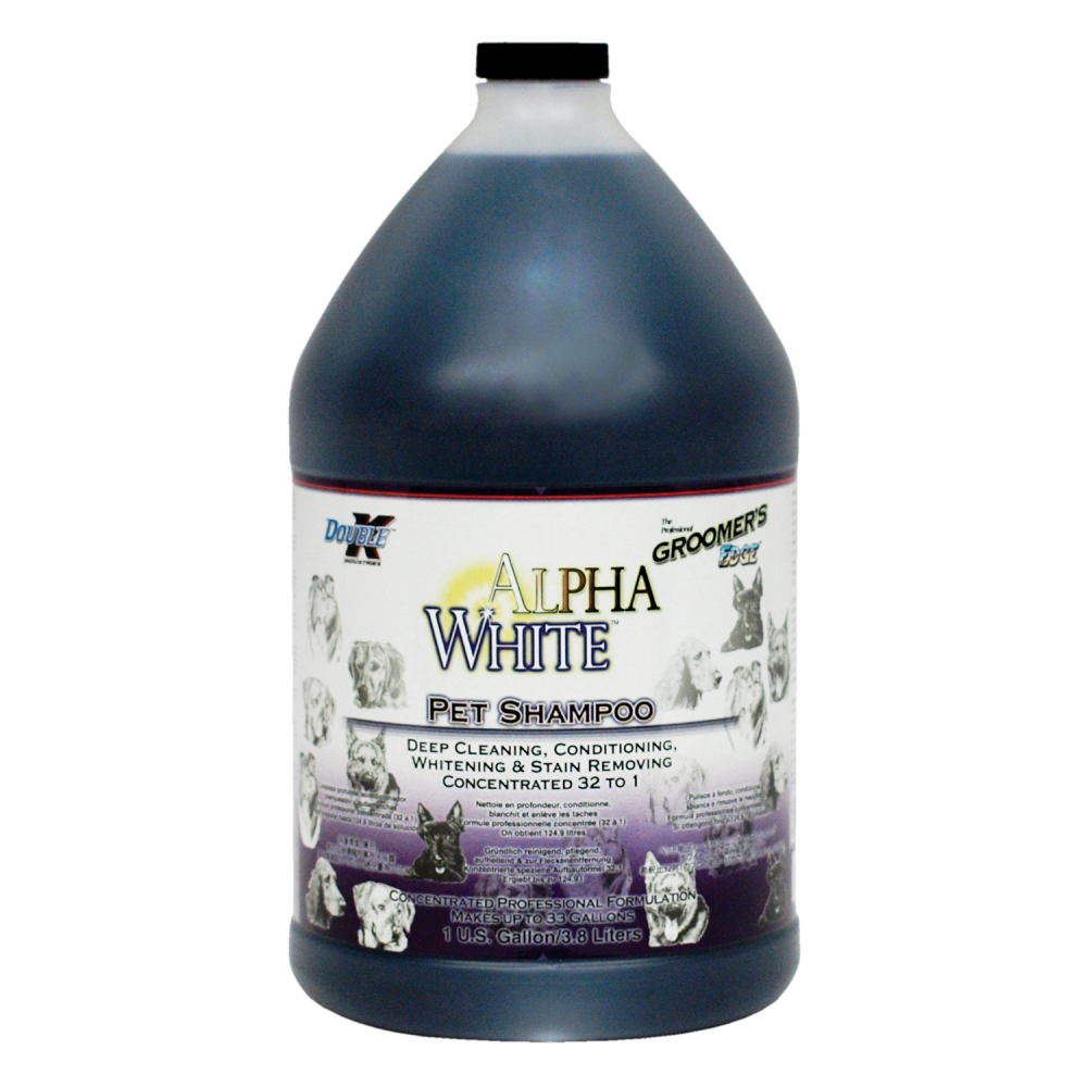 GROOMERS EDGE Alpha White Shampoo 1 Gallon