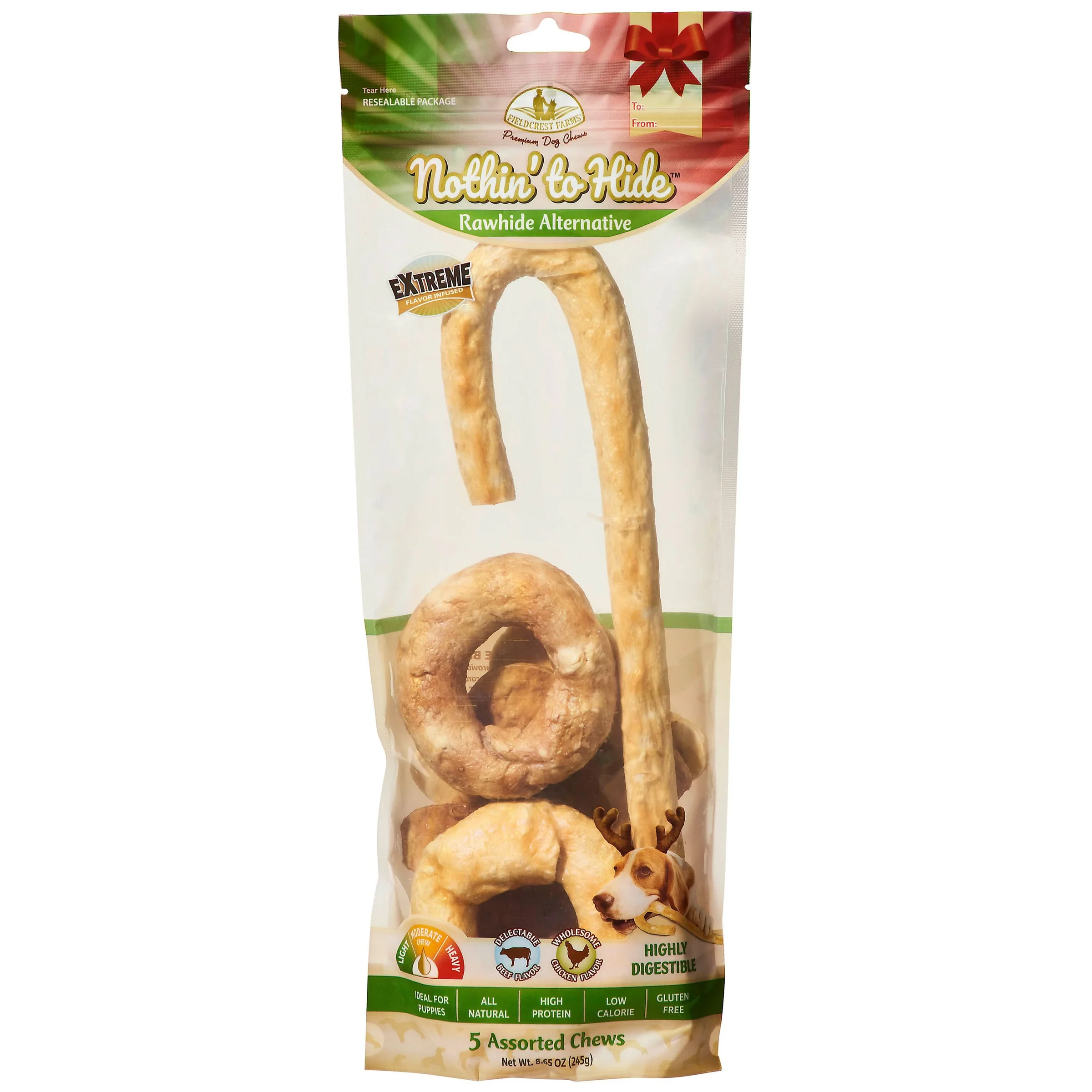 FIELDCREST FARMS Nothin to Hide Holiday Gift Pack Chicken Beef Large 5pc