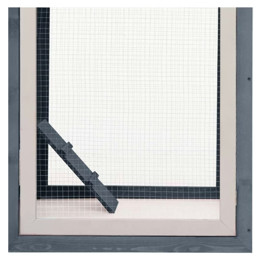 Chicken Cage Gray 66.9"x31.9"x43.3" Solid Pine & Fir Wood