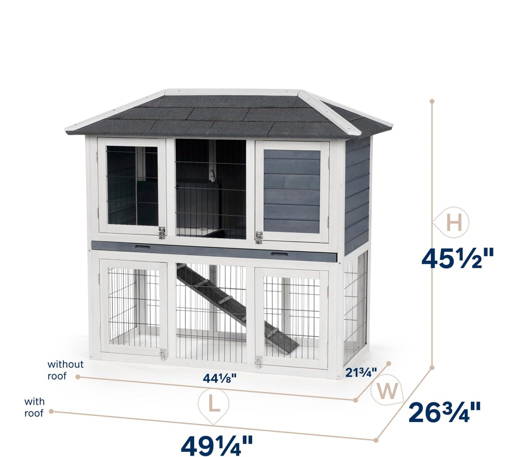 Prevue Pet Products 4601 Duplex Rabbit Hutch