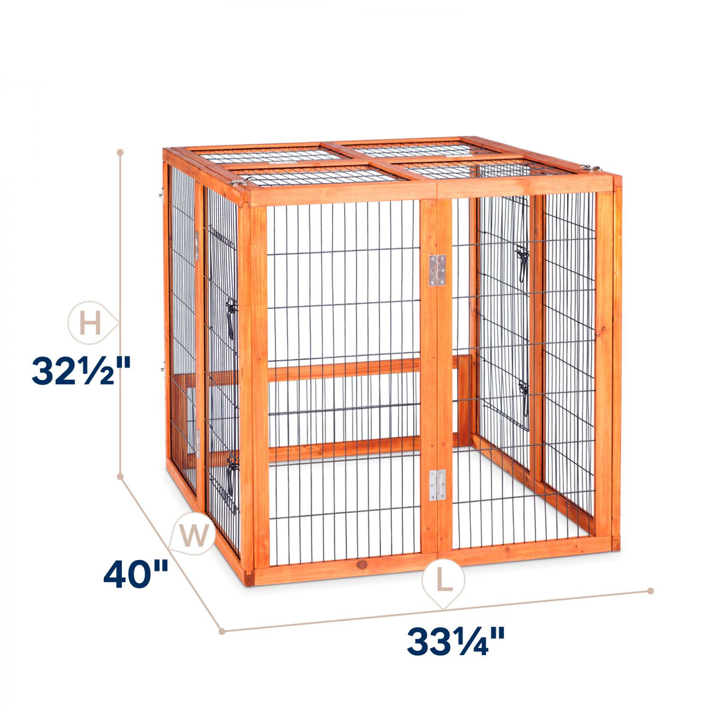Prevue Pet Small Rabbit Playpen 460PEN Fir wood