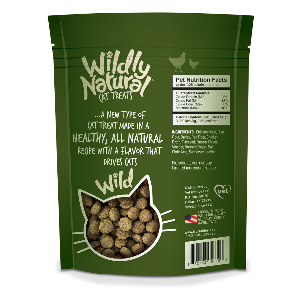 FRUITABLES Wildly Natural Cat Treats Chicken 2.5oz
