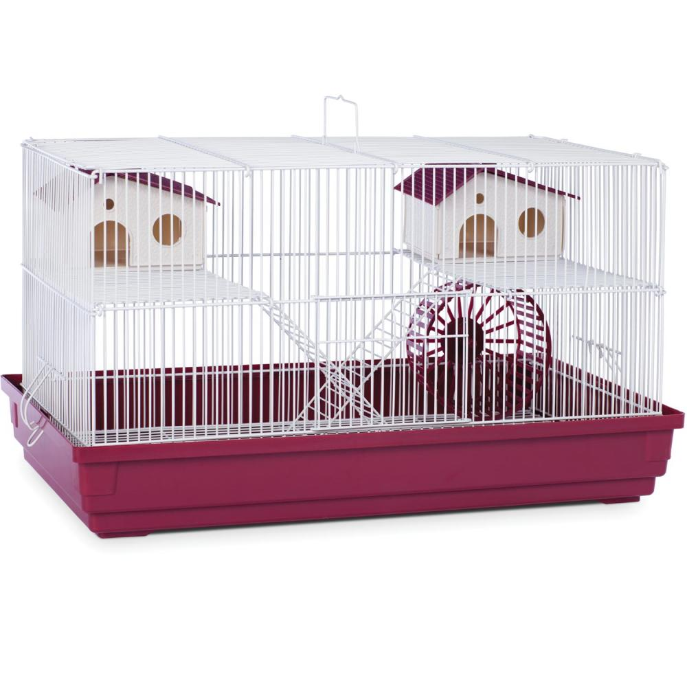 Deluxe Hamster and Gerbil Cage Bordeaux Red