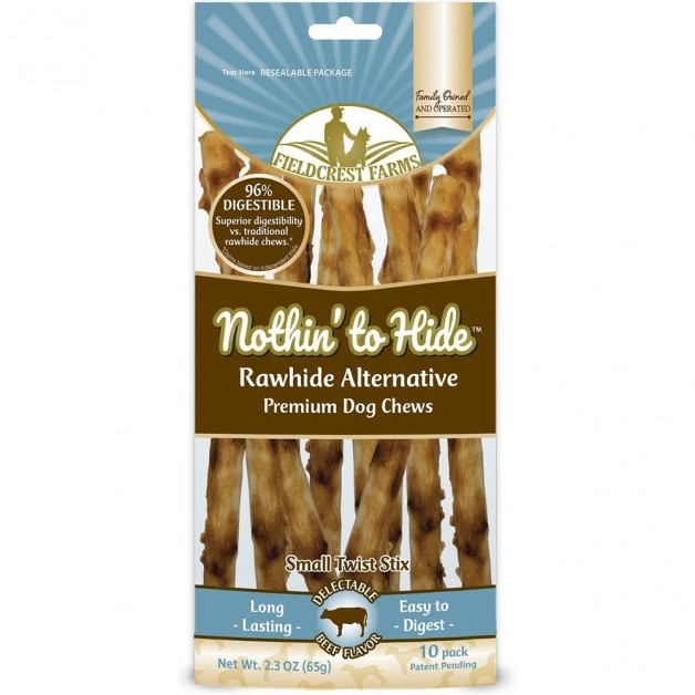 FIELDCREST FARMS Nothin To Hide Twist Stix Beef S 10pk