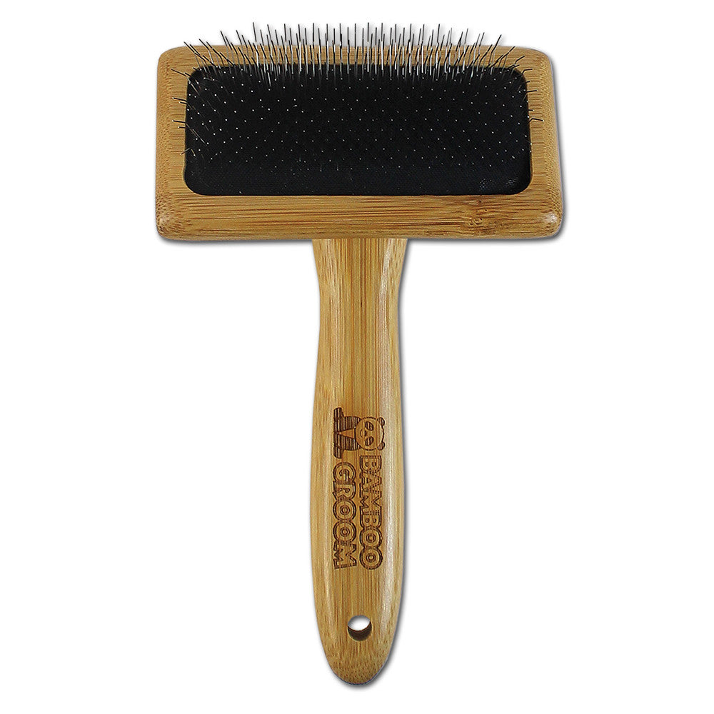ALCOTT Bamboo Groom Soft Slicker Brush M
