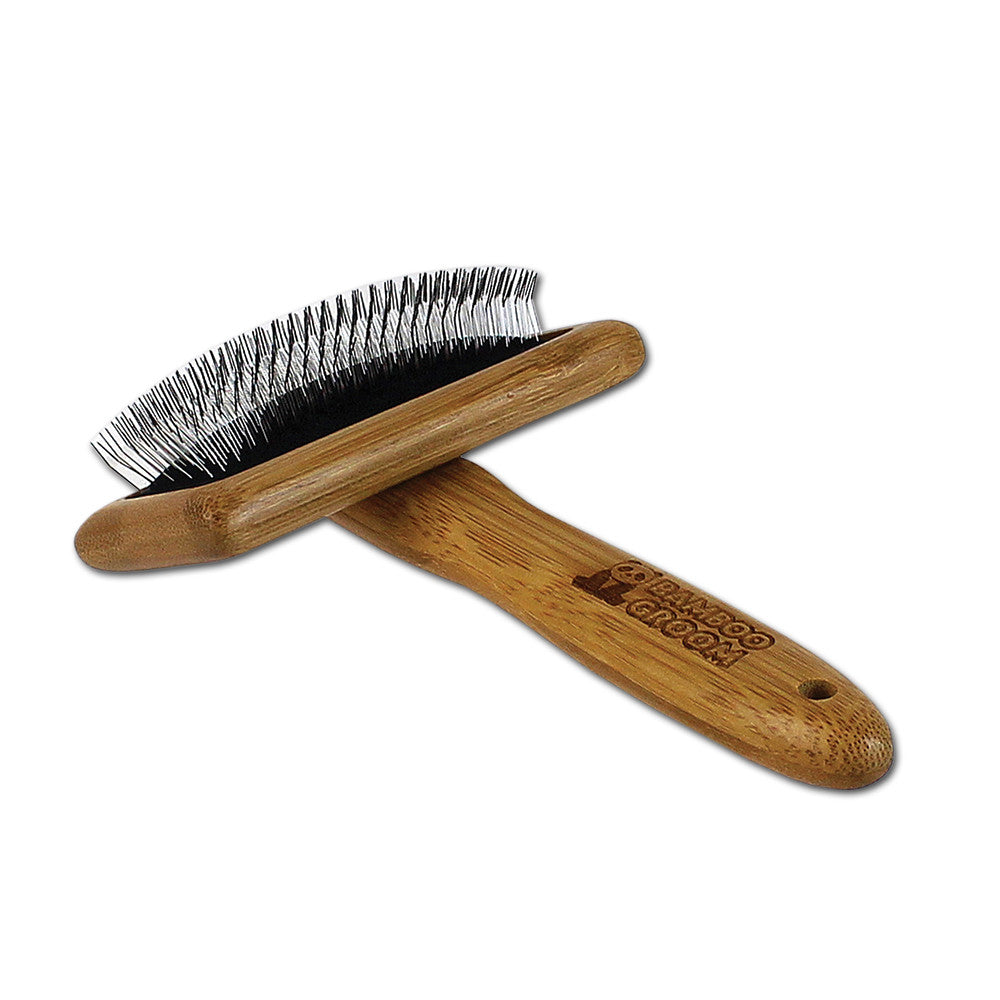 ALCOTT Bamboo Groom Soft Slicker Brush M