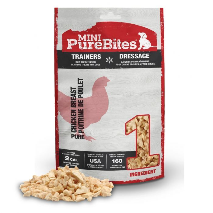PURE BITES Trainers Mini Dog Treats Chicken Breast 2.1oz